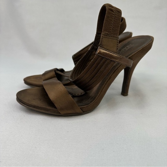 Kenneth Cole Reaction Know Way Bronze Satin Sandal 6.5 - Picture 2 of 11